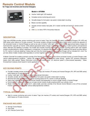 APSRM4 datasheet  